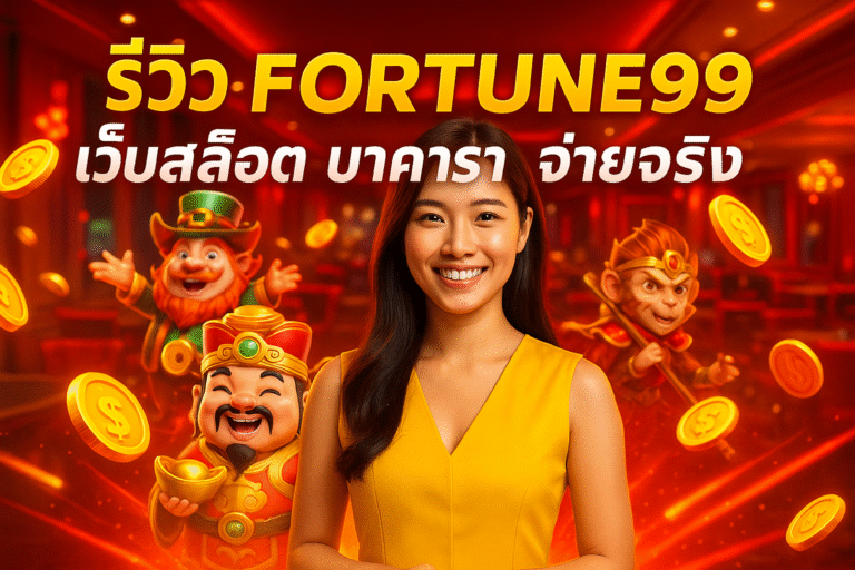 รีวิว FORTUNE99 เว็บสล็อต บาคาร่า จ่ายจริง