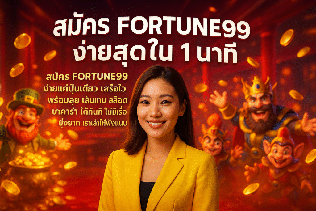 สมัคร FORTUNE99 ง่ายสุดใน 1 นาที