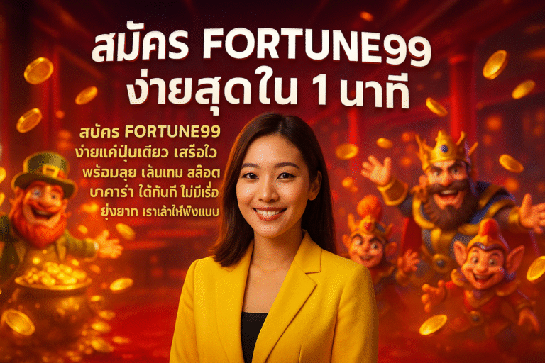 สมัคร FORTUNE99 ง่ายสุดใน 1 นาที