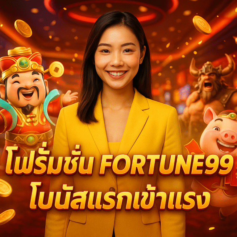 โปรโมชั่น FORTUNE99 โบนัสแรกเข้าแรง
