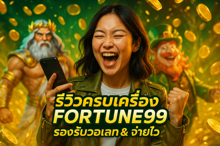 รีวิวครบเครื่อง FORTUNE99 รองรับวอเลท & จ่ายไว