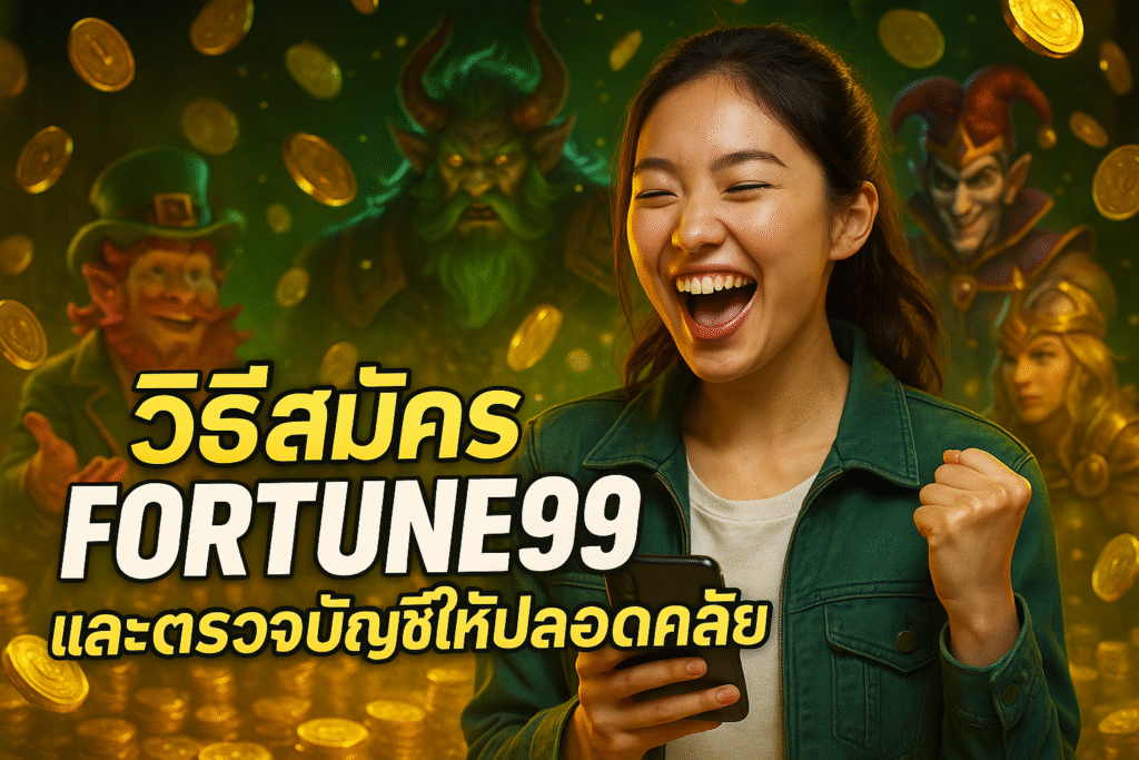 วิธีสมัคร FORTUNE99 และตรวจบัญชีให้ปลอดภัย